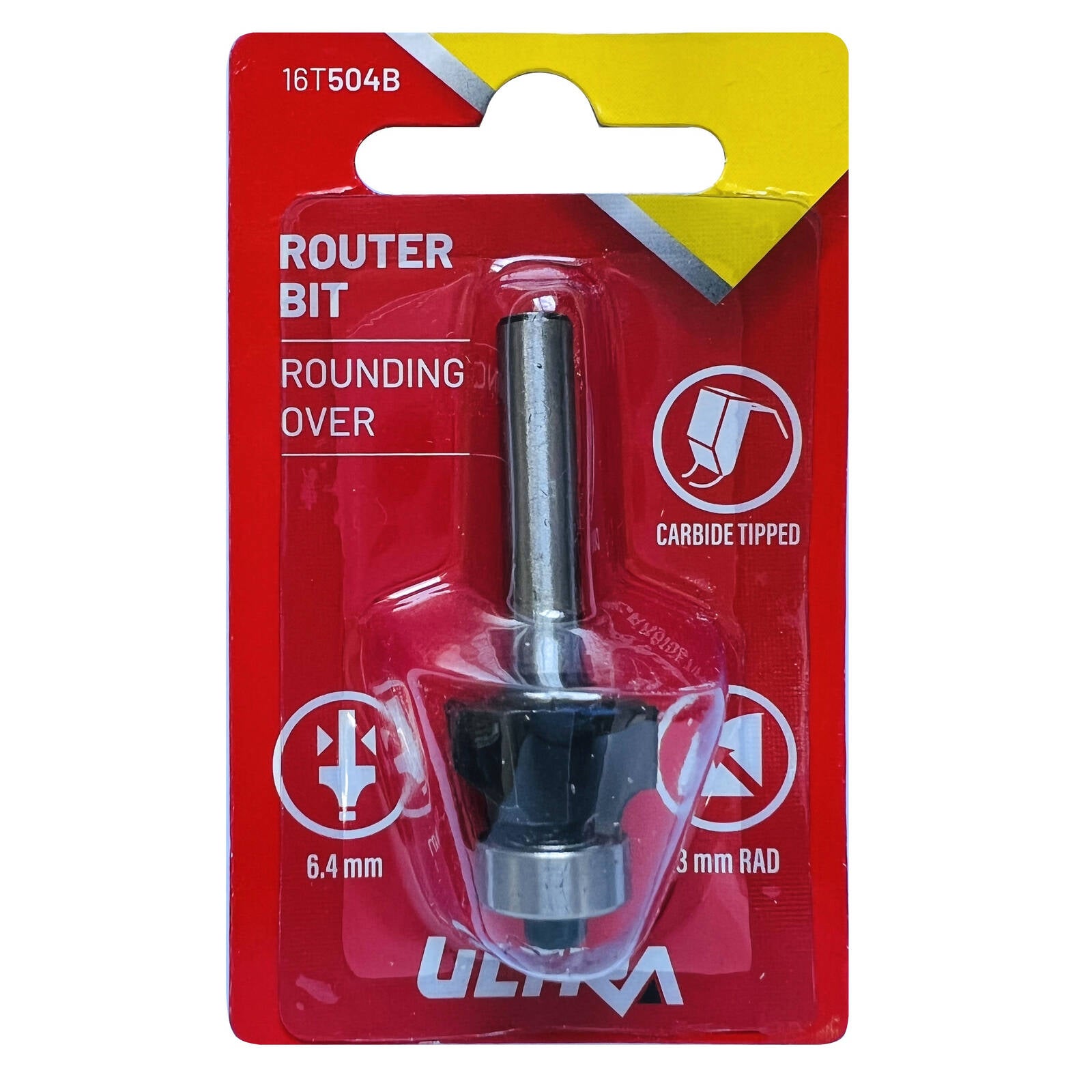 Ultra Rounding Over Router Bit 3mm Radius Tungsten Carbide Tipped 1/4 Shaft