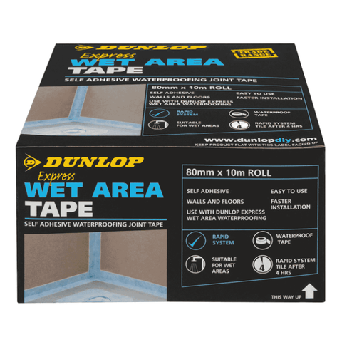 Dunlop Express Wet Area Waterproofing Tape Grey Butyl 10m