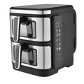 Kitchen Couture Vertex Dual Drawer Air Fryer 11L - Stainless Steel - Clear View, 12 Presets - 10005862