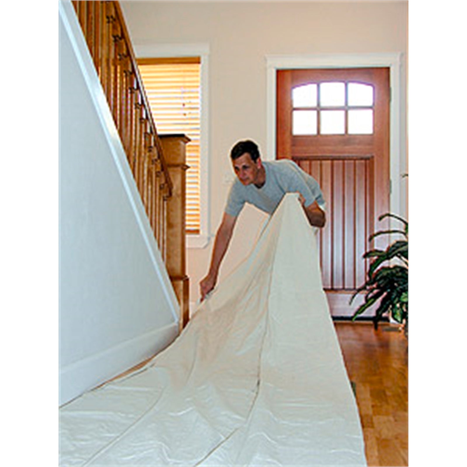 Wagner 3.65 x 4.57m Heavy Duty Canvas Drop Sheet, White Cotton