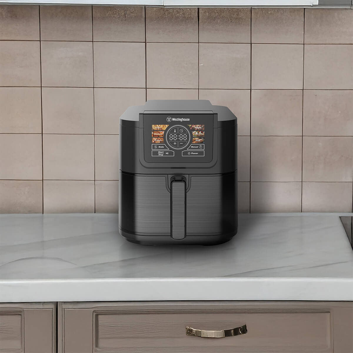 Westinghouse XL 8L Air Fryer - Smart Logic Control, Digital Touchscreen, Black - WHOF12KS