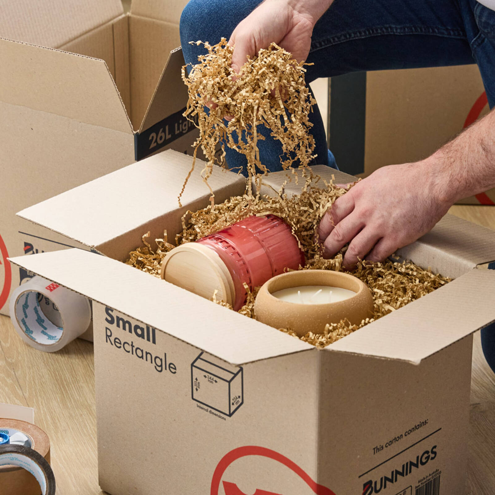 Wrap & Move 250g Brown Paper Filler Shredded