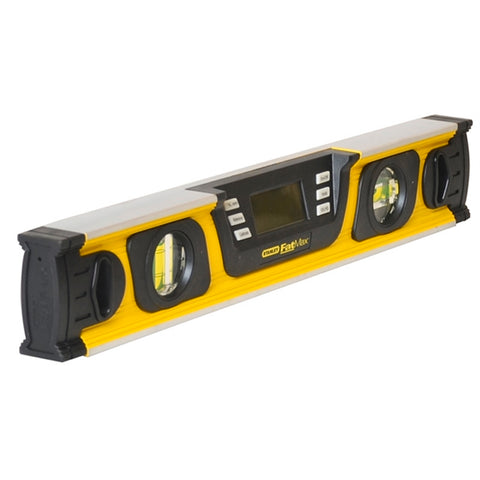 Stanley FatMax 400mm Digital Spirit Level, 2 Vial, Angle Display, ABS, 0-42-063