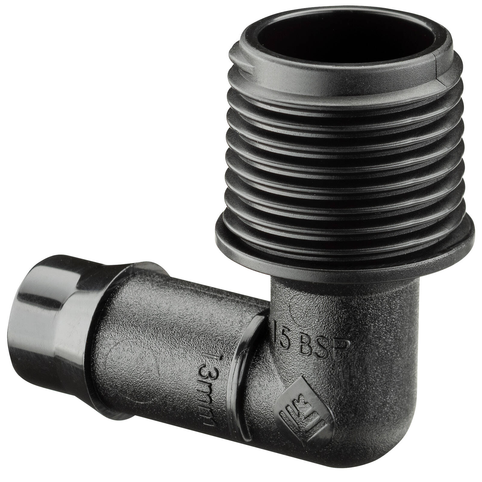 Pope 13mm Barbed x 15mm BSPM Threaded Elbow - 5 Pack