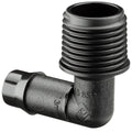 Pope 13mm Barbed x 15mm BSPM Threaded Elbow - 5 Pack - UV Stabilised - SuperSaverAU - view 1