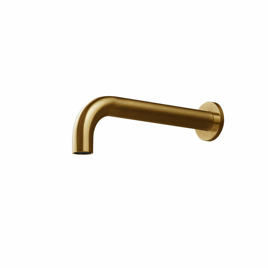 Rogerseller Tonic 200mm wall bath outlet - Brushed Gold finish - wall mounted bath filler - 3606015314