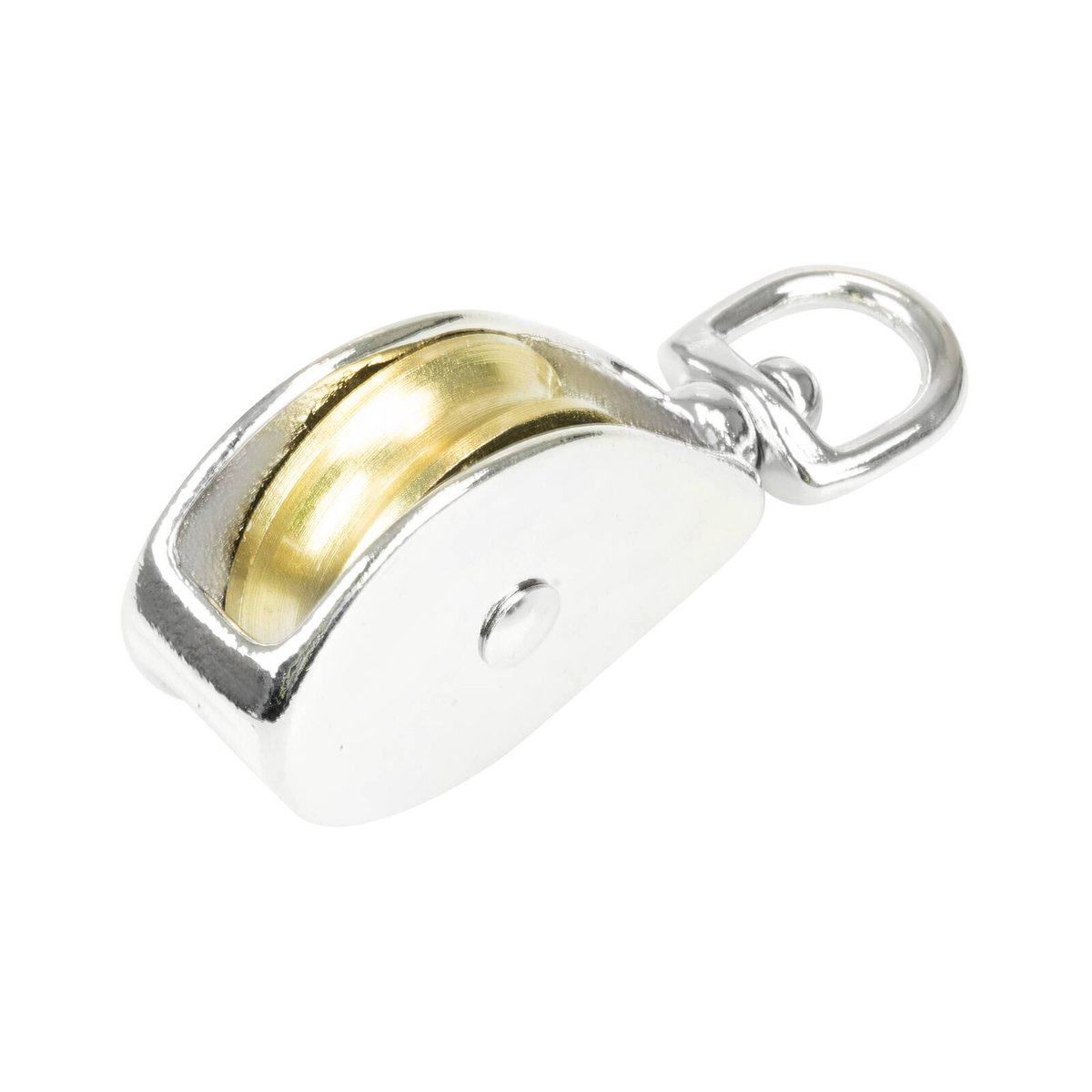 Pinnacle 50mm Brass Pulley - 200kg Load Capacity - Durable Nickel Plated - SuperSaverAU - view 1