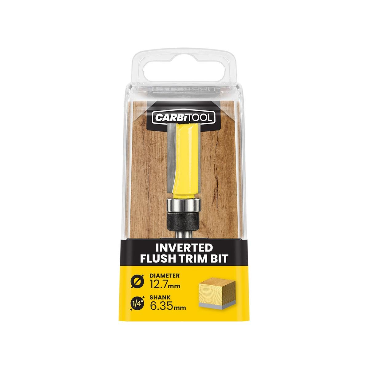 Carbitool 12.7mm TCT Inverted Flush Router Bit - Tungsten Carbide - 1 Pack - SuperSaverAU - view 1