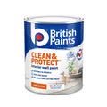 British Paints White Clean & Protect Low Sheen Interior Paint 1L