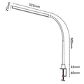 Brilliant Large Black Create Desk Lamp with Clamp - 10W - 525mm x 500mm - SuperSaverAU - view 4