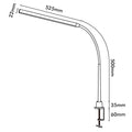 Brilliant Create 10W Black LED Desk Lamp with Clamp & Adjustable Head 21010/06