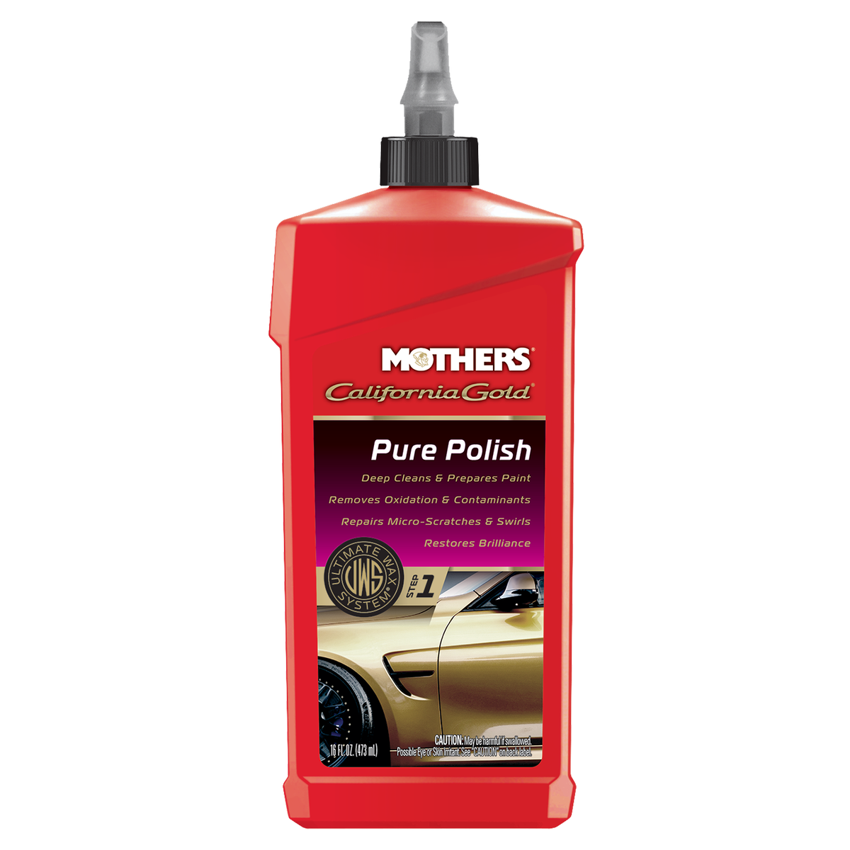 Mothers Pure Polish - 473ml Liquid Polish - Removes Scratches - Glossy Finish - SuperSaverAU - view 1
