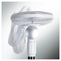 DeLonghi 40cm Pedestal Fan - 3 Speeds, 360 Degree Oscillation, Timer, Remote Control - DEAPF40WH