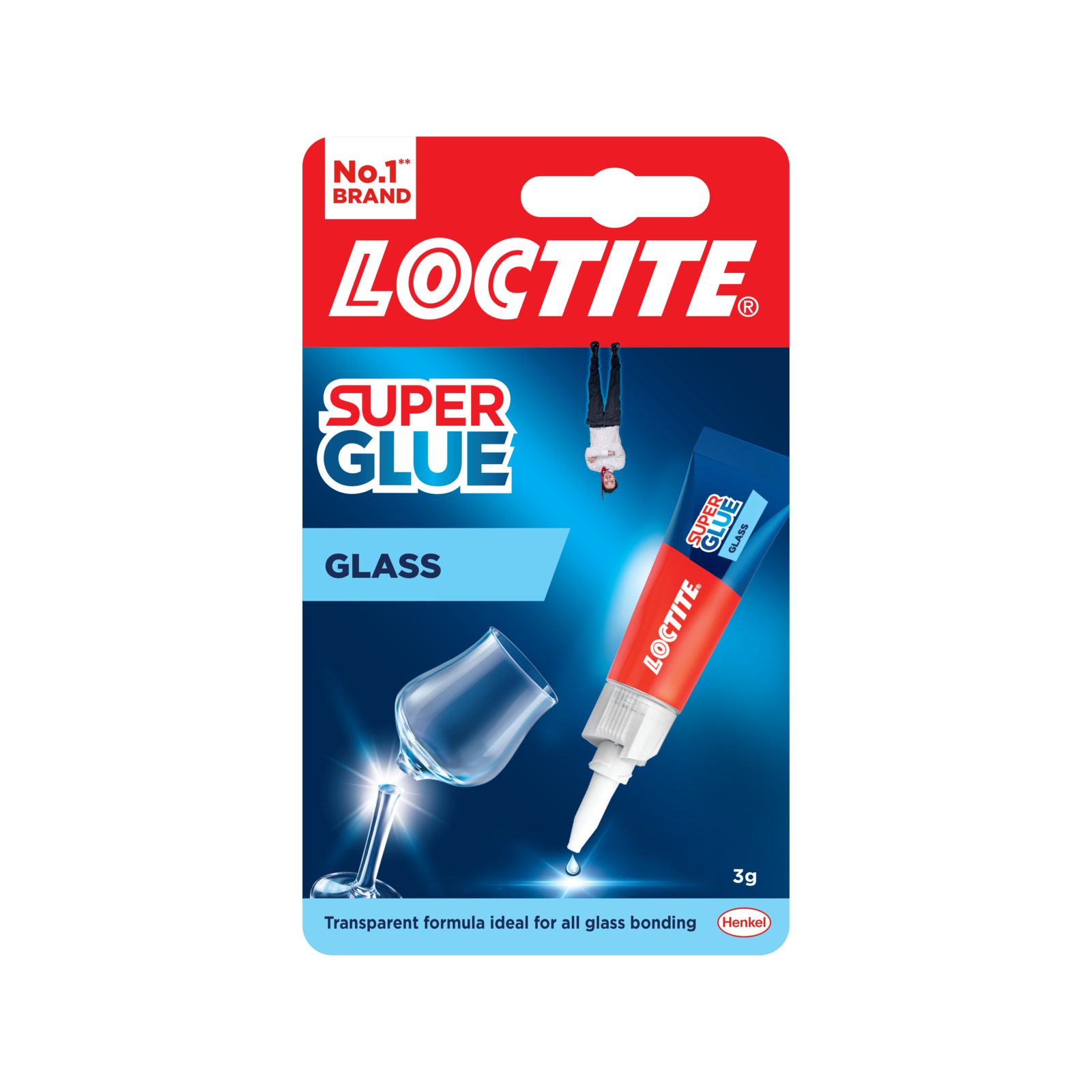 Loctite Glass Glue 3g Cyanoacrylate Adhesive, Dries Clear