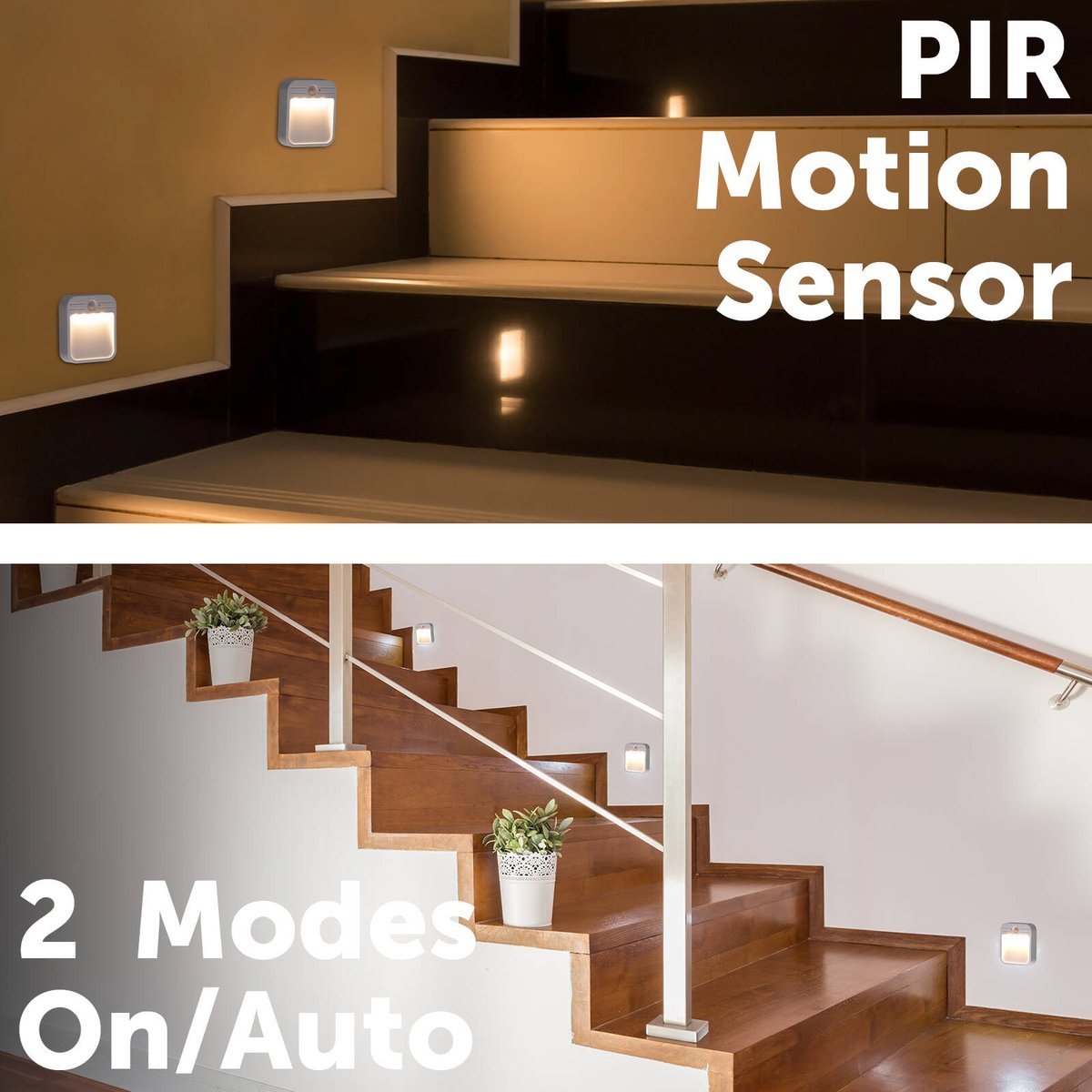 Arlec Motion Sensor Step Light - 36mm x 90mm - Plastic - Rechargeable - SuperSaverAU - view 3
