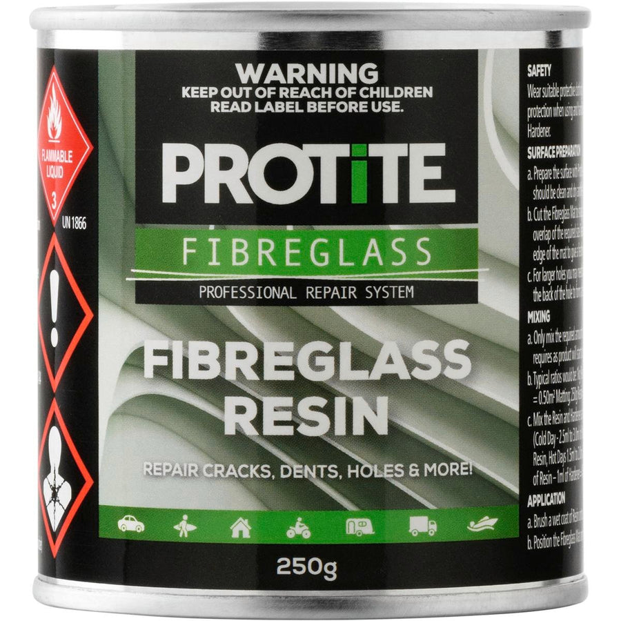 Protite Fibreglass Resin 250g - Strong Adhesion - Low Emission - Green - SuperSaverAU - view 1