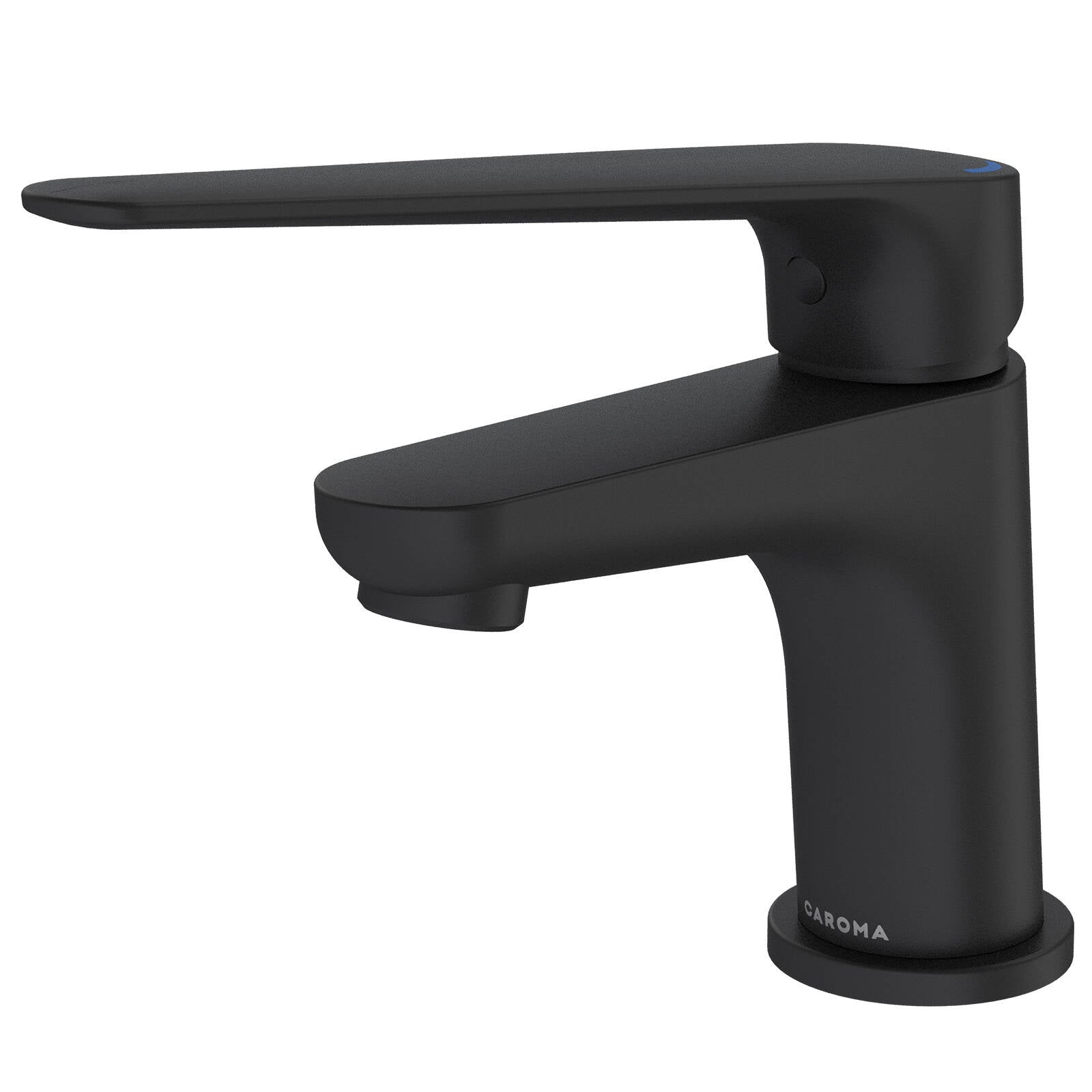 HomeCare by Caroma Black Matte Assistant Living Basin Mixer, 6L/min 5 Star WELS