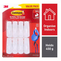 Command Small Adhesive Hooks - 8 Pack - Plastic - Damage-Free Hanging - SuperSaverAU - view 2