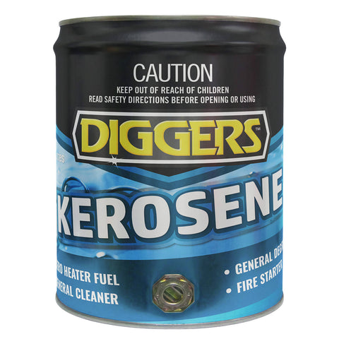 Diggers Household Kerosene 20L - Low VOC Liquid Fuel, Heater & Lamp Fuel, Degreaser