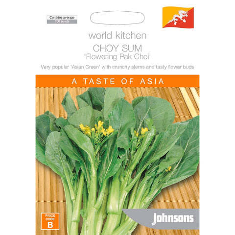 Johnsons Choy Sum Vegetable Seeds