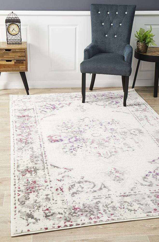 Rug Culture Metro medium pink rug 230x160cm - polypropylene power loomed with 9mm pile - MET602PNK230X160