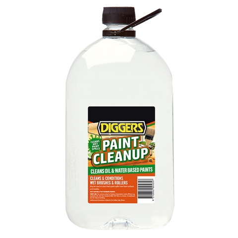 DIGGERS™ Paint Cleanup - 4L - Water Based - Low Odour - Non-Flammable - SuperSaverAU - view 1