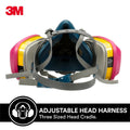 3M Multi Purpose Quick Latch Respirator - 1 Pack - 110mm x 140mm - Grey - SuperSaverAU - view 3
