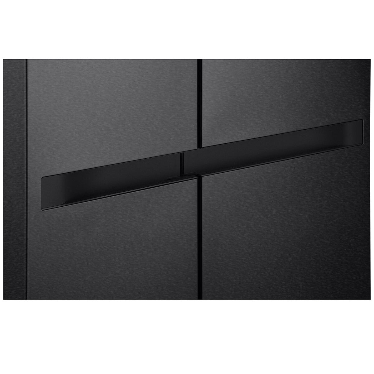 LG 664L Side by Side Fridge - Matte Black, Flat Door Design, 5 Star Energy, Smart Inverter - GS-B599MBL