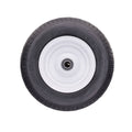 Easyroll 6.5 x 8" Flat Free Puncture Proof Wheelbarrow Wheel, 1" Axle, PU Foam Steel, 150kg