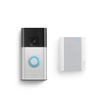 Ring Satin Nickel Battery Video Doorbell with Chime - 1440p HD Video - Easy DIY Installation - SuperSaverAU - view 1