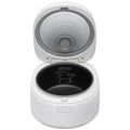 Panasonic Premium 5.5-cup rice cooker - 10 auto menus, Binchotan charcoal-coated pot, white - SR-DL104WST