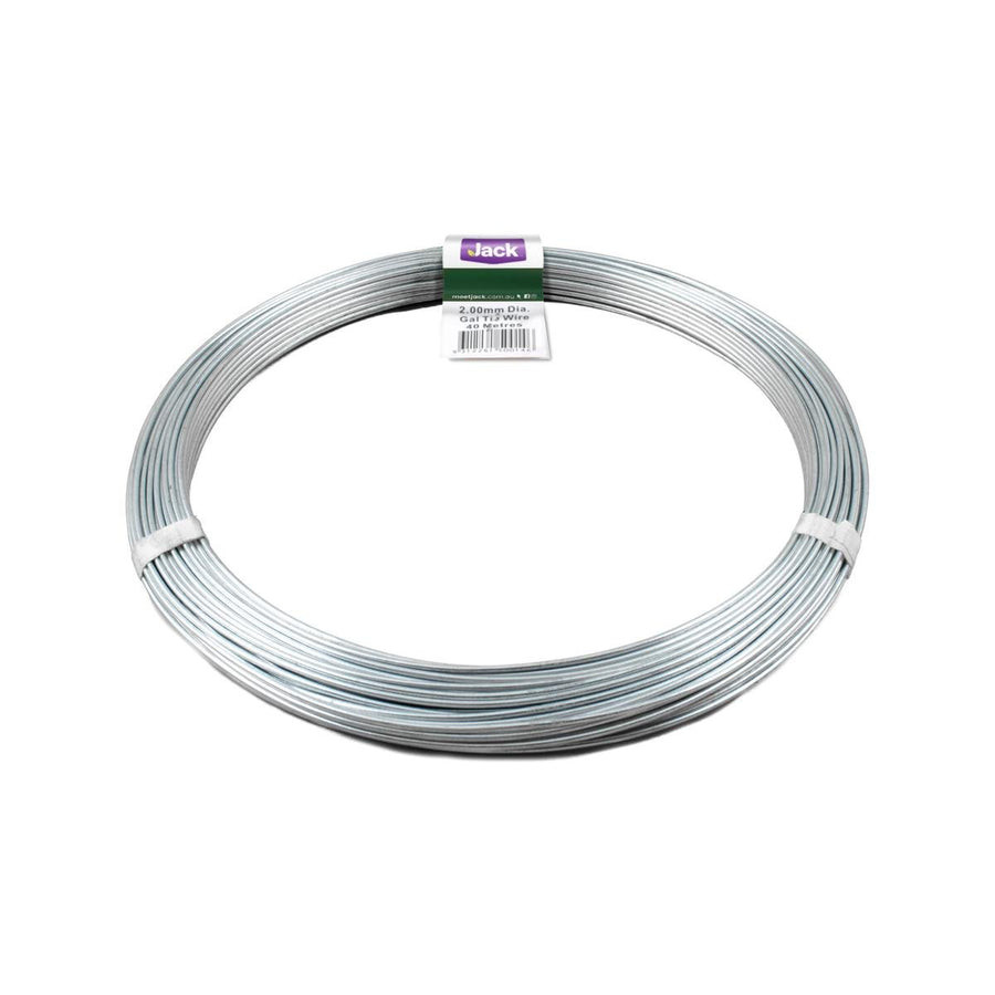 Jack Galvanised Tie Wire 2mm x 40m 1kg Soft Easy To Use - SuperSaverAU - view 1