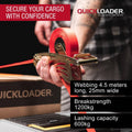 Quickloader Retractable Ratchet Strap Tie Down - 4.5m x 25mm - 600kg - 2 Pack - Durable Webbing - SuperSaverAU - view 3