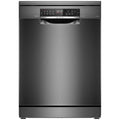 Bosch Series 6 60cm Freestanding Dishwasher - 15 Place Settings, Black Inox, Home Connect - SMS6HCB01A