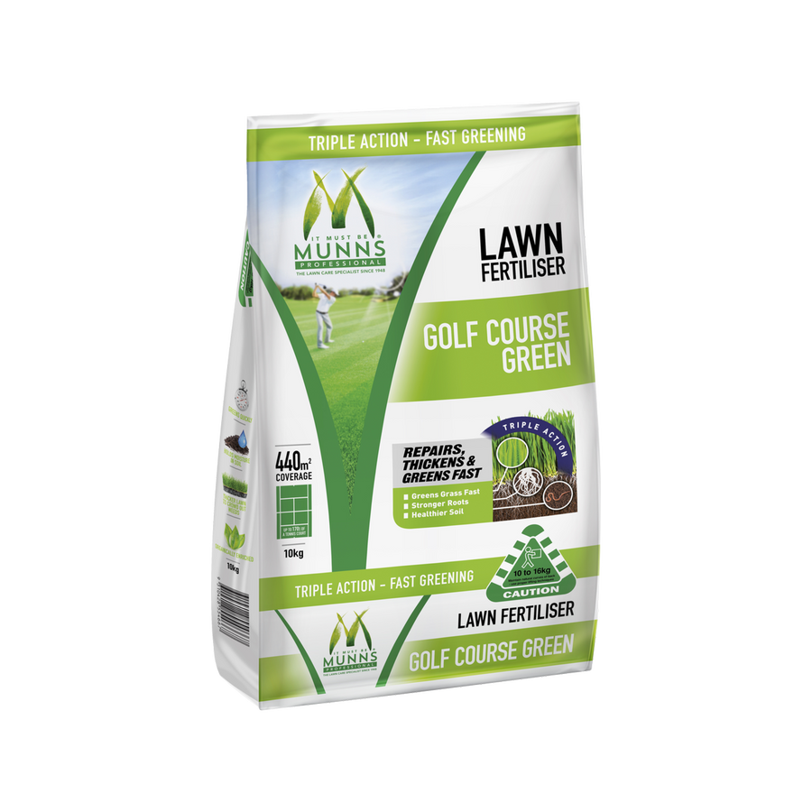 Munns Professional Golf Course Green Fertiliser - 10kg - Granular - All Lawns - SuperSaverAU - view 1