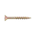 Zenith 10g x 40mm Countersunk Rib Head Chipboard Screws - 50 Pack - Gold - Superior Grip - SuperSaverAU - view 1