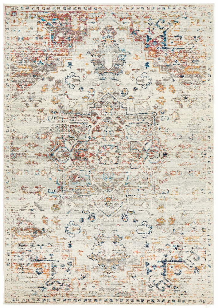 Rug Culture Century Extra Large Rug 330x240cm - Multi-coloured Power Loomed Polypropylene - CEN911SILV330X240