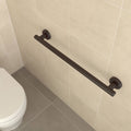 HomeCare by Caroma 600mm Black Matte Stainless Steel Straight Grab Rail