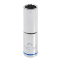 Trojan 15mm Deep Socket 1/2" Drive - Polished Chrome Vanadium - 12 Point - Lifetime Warranty - SuperSaverAU - view 1