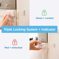 Perma Child Safety Ultimate Multi Latch 4 Pack - 15cm to 19cm - Secure Cabinets - SuperSaverAU - view 4