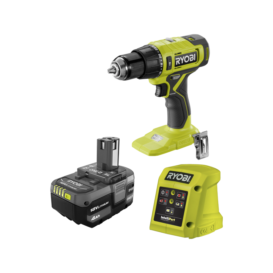 Ryobi 18V ONE+ Hammer Drill All Rounder Kit - 4.0Ah Battery - 13mm Chuck - LED Light - SuperSaverAU - view 1