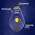 Irwin Strait-Line Speedline Chalk Reel 30m with Blue Chalk and Line Level