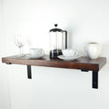 Carinya Lipped Angle Bracket - 185 x 185mm - Black - Powder Coated Steel - 100kg Load Capacity - SuperSaverAU - view 3