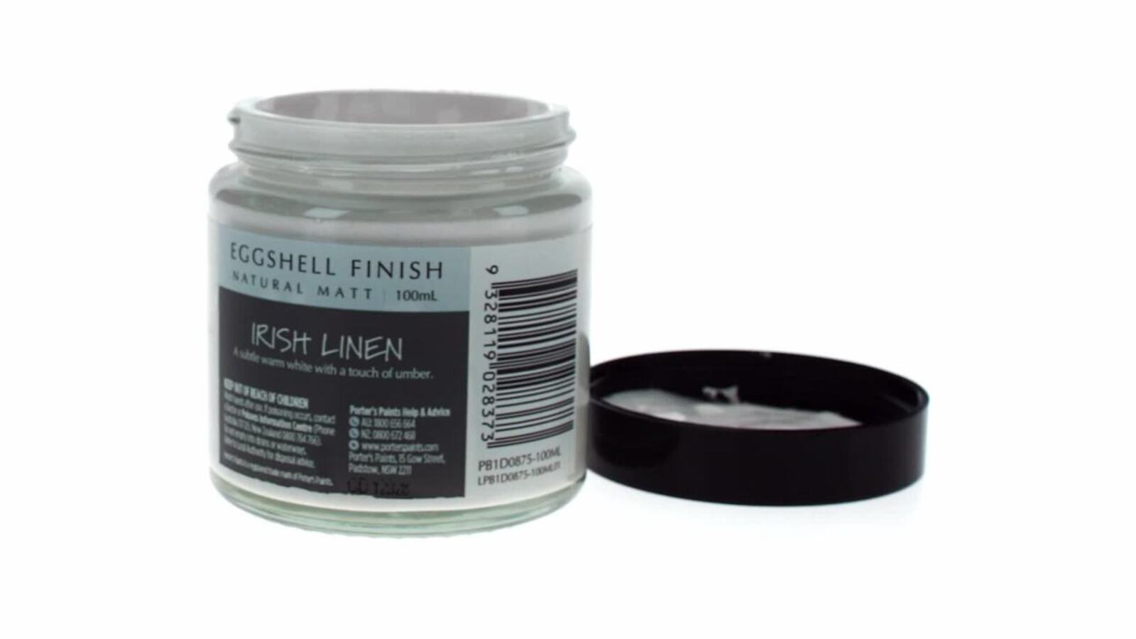 Porter's Paints Broadwall 100ml Irish Linen Eggshell Wall Paint