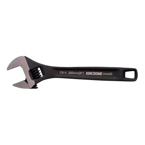 Kincrome Adjustable Wrench 200mm 8 - Chrome Vanadium Steel - 24mm Jaw Opening - Corrosion-Resistant Black Finish - SuperSaverAU - view 1