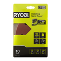 Ryobi Detail Sanding Set - 10 Piece - 100 x 140mm - 80/120/240 Grit - SuperSaverAU - view 4