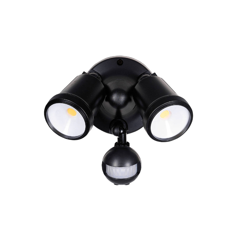 Brilliant Raptor III Black LED DIY Twin Security Light 20W Motion Sensor 22595/06