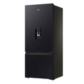 Haier 431L Bottom Mount Fridge - Non-Plumbed Water Dispenser, Black, 5.5 Star Energy - HRF420BHC
