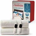 Sunbeam Sleep Perfect Queen Electric Blanket - Antibacterial, 6 Heat Settings, Dual Controls - BLA6351