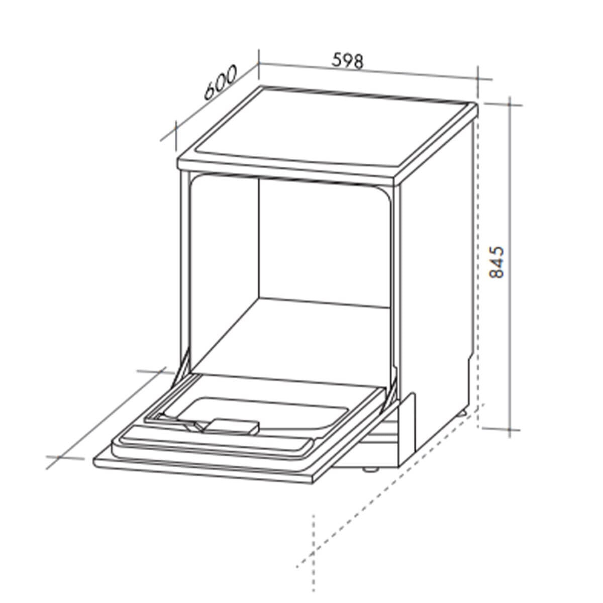 Artusi 60cm Freestanding Dishwasher 12 Place Settings - White, 6 Programs, Delay Start - PADW5005W